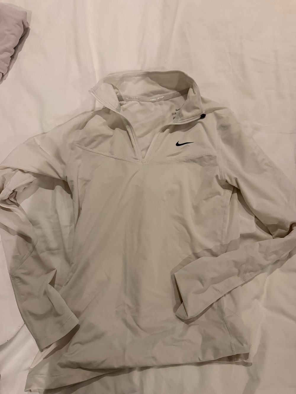 White Nike Quarter Zip